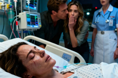 I lay motionless in my hospital bed when I heard my husband whisper, “When she’s gone, it will all be OURS.” The woman beside him chuckled softly. “I can’t wait, darling.” My heart was pounding, but my body wouldn’t respond. I wanted to move, open my eyes, say something… and I couldn’t. Then the nurse froze, looked straight at them both, and said firmly, “She can hear everything you’re saying.” In that instant, I knew this hadn’t been an accident… and that I had to survive to bring the truth to light.