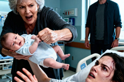 After the accident, I lay motionless in a hospital bed, my legs numb and a physical pain that pierced me with every breath, but nothing compared to that moment. My mother-in-law lunged at me, slapped me in front of everyone, and violently snatched my newborn baby from my arms. I screamed in desperation, instinctively reaching out. And my husband? He just stood there, cold-eyed, not saying a word, as if my son and I had never been his family. After that day, I swallowed my pain and took action, and when I was finally discharged from the hospital, it was they who had to kneel before me…