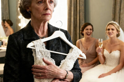 After spending six months hand-sewing my daughter’s wedding dress, I walked into the bridal suite just in time to hear her laugh and say, “If he asks, tell him it doesn’t fit. It looks like something from a thrift store.” I swallowed my pride, straightened my back, and quietly took the dress with me. But later, something unimaginable happened…