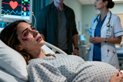 His mother yelled at me. Then my husband yelled, “How dare you disrespect her?” and hit me while I was six months pregnant… I was rushed to the hospital, bleeding. But he froze when the nurse said…