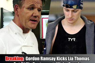“Gordon Ramsay just served his most brutal ‘rejection’ yet—and it wasn’t to a chef. In a high-tension encounter that has left the celebrity world in a state of shock, the Michelin-starred chef reportedly escorted transgender athlete Lia Thomas out of his flagship restaurant. With a blunt, seven-word ultimatum that is currently trending #1 on social media, Ramsay didn’t just end a dinner; he drew a line in the sand for the 2026 dining scene. What exactly happened at the table to spark Ramsay’s fury, and why are diners calling it the ‘most uncomfortable night’ in the restaurant’s history?”
