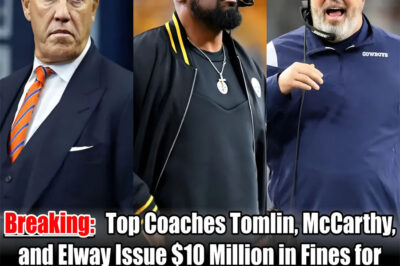 “The $10 million line has been drawn. In a 2026 defensive maneuver that has the NFL Players Association in a state of absolute paralysis, coaching legends Mike Tomlin, Mike McCarthy, and John Elway have reportedly enacted a ‘zero-tolerance’ fine for anthem kneeling. This isn’t just a rule change; it’s a total financial ‘chokehold’ on player expression. We’ve uncovered the ‘secret pact’ between these three giants and the specific ‘termination clauses’ that could see star athletes sidelined before the first whistle. Is this a return to tradition, or the start of the most expensive legal war in sports history?”