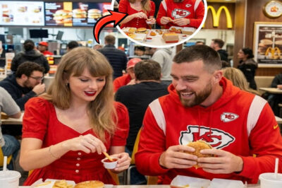 A casual outing between Travis Kelce and Taylor Swift is turning heads for an unexpected reason—fast food. The superstar couple was recently spotted enjoying fried chicken and McDonald’s, a low-key moment that instantly sent fans into speculation mode. Was it just a late-night craving, or a glimpse into how they unwind away from the spotlight? The sight has people buzzing about what these ordinary choices might reveal about their not-so-ordinary relationship.