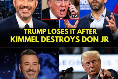 BREAKING: Trump ERUPTS as Jimmy Kimmel HUMILIATES Don Jr. on LIVE TV — The Cold, Receipt-Only Moment That Sparks a FULL-BLOWN Meltdown Behind the Scenes