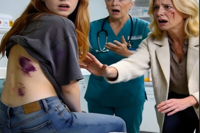 My heart froze as the nurse’s eyes widened in horror. Seven brutal secrets hidden beneath my skin. Mom’s face drained of color as she frantically tried to stop the examination.