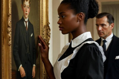 “Sir… I know this boy!” — The maid trembled as she recognized the portrait hanging in the billionaire’s mansion.