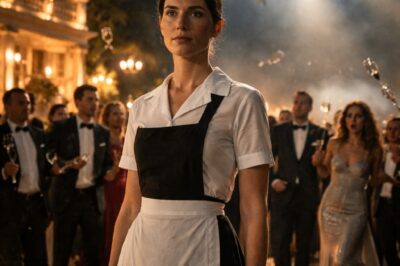 She was invited to a class reunion to humiliate her, so she arrived dressed as a maid—but everything came to a halt when a helicopter landed to pick up the “queen.”