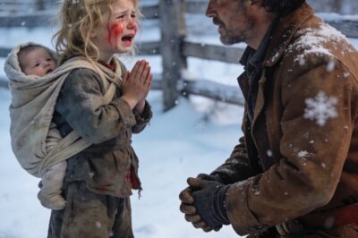 SHE SHOWED UP BAREFOOT IN THE SNOW WITH A BABY… AND ASKED A COWBOY FOR A JOB. WHAT HE SAW AT HER WRIST CHANGED EVERYTHING.