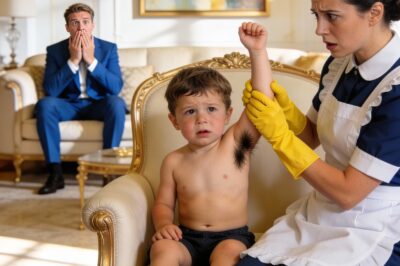 Every morning, the billionaire’s baby grew weaker, until the maid found something under his arm.