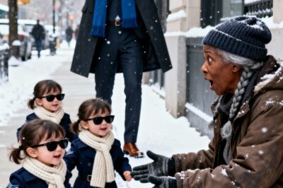 “He Thought His Triplets Were Blind Forever — Until a Homeless Woman on the Street Told Him the One Truth No Doctor Dared to Say….