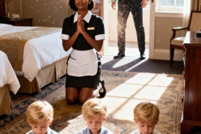 Billionaire Arrives Unannounced, Sees the Maid With His Triplets—What They Were Doing Left Him Speechless.