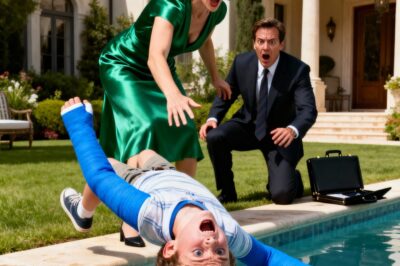 The Billionaire Came Home Unexpected—and Caught His Fiancée Pushing His Disabled Son Into the Pool. What He Did Next Left Everyone Speechless….
