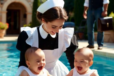 The billionaire’s twins had never laughed… until a domestic worker broke one of the pool rules. What happened next made their wealthy father collapse.