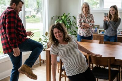 “Don’t be selfish, Bree,” Caleb snapped—then his hand hit her face and her eight-month belly hit the table corner.