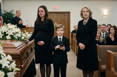 “Grandma, do you want me to press play?” Noah asked at the funeral—then his dad’s voice exposed everything in front of the casket.