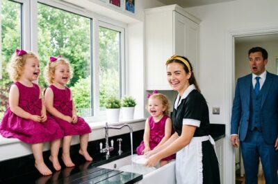 This millionaire returned home unannounced and found his maid with his triplets in the kitchen. What he saw chilled him to the bone, but the ending will make you cry.