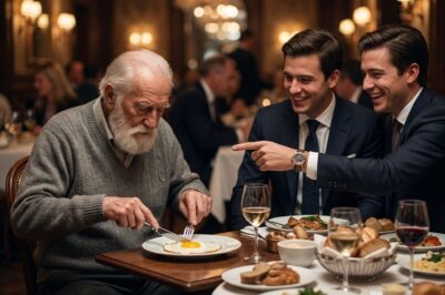They mocked the old man for eating a hard-boiled egg at a fancy restaurant. Little did they know that a single phone call from that man would destroy their lives forever.
