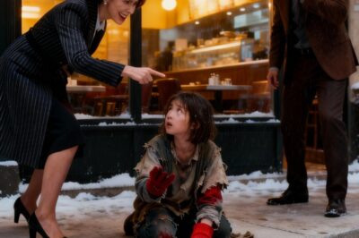 “Get Out of My Sight!” She Screamed—Until the Homeless Girl Lowered Her Hood…