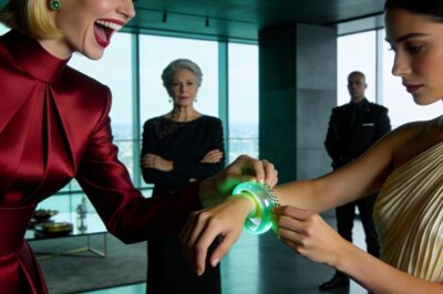 My husband gave me a $50,000 jade bracelet for our anniversary and said, “You deserve the best.” That night, a text from an unknown number flashed on my phone: “Throw it away NOW, or you’ll regret it.” I thought it was a sick joke. So I “lent” the bracelet to my jealous sister-in-law instead. By morning, she was in the ICU, my mother-in-law was screaming, and the doctor quietly told me WHOSE BABY she was carrying…