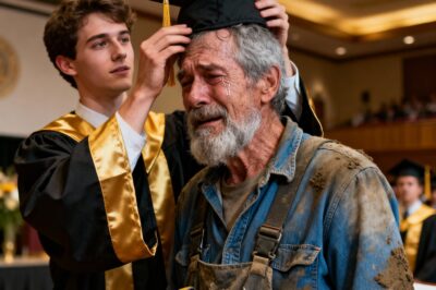 For 25 years, my stepfather labored as a construction worker, raising me with the dream of a PhD. At my graduation, the professor’s look of recognition left everyone stunned.
