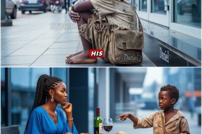 “Can I eat with you?” The Homeless Boy Asked The Millionaire—Her Response Shocked Everyone!