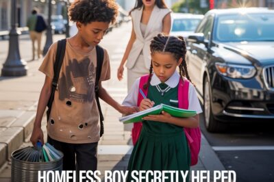 Billionaire Sees A Homeless Boy Teaching Her Daughter — What She Did Next left Everyone speechless