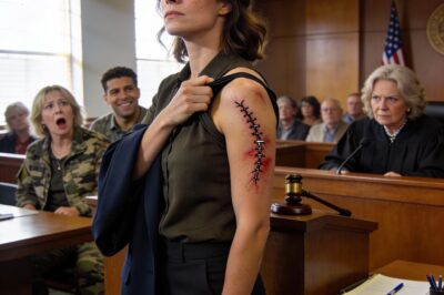 My family dragged me to court, accusing me of being a fake veteran. “She never served in the military. She stole our family’s reputation. She made everything up,” my mother snarled under oath. I didn’t react. I just looked up at the judge. She slowly rose from the stand. But when I lifted my shirt to reveal the wound on my shoulder, everyone was utterly astonished. A punishment they never expected…