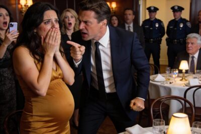 My husband—the CEO everyone admires—didn’t just humiliate me in that packed restaurant. I was eight months pregnant when he slapped me so hard my ears rang, then leaned close, eyes cold, and hissed through clenched teeth, “Sit down. You’re embarrassing me.” The room went silent as I held my belly, trying not to fall apart…