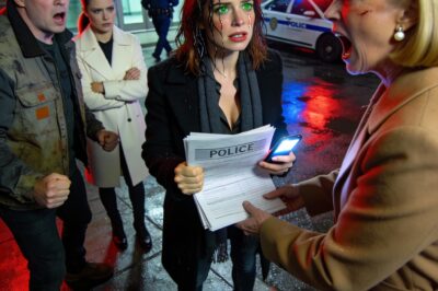 My mom handed me a folder and said, “I used your emergency fund to pay off your brother’s mortgage—you’ll thank me later.” I just smiled and replied, “If you think so.” An hour later her phone rang, and I watched her face drain of color as the bank told her the transfer had been reversed. Two minutes later, headlights rolled into the driveway…