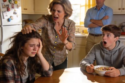 My mom struck my cheek so hard I saw stars after I refused to cancel my regular appointment just to chauffeur my brother to school. Instead of stopping her, my dad barked, “His future comes first. What are you even worth?” I held my stinging face, turned, and left—and what followed forced them to learn the real cost for what they demanded of me…