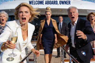 My husband’s sister said: “You don’t belong on this trip!”. She erased my name from the guest list, replaced me with her yoga instructor. At boarding, she smirked: “Go home.” Everyone looked away – even my husband. But then the crew turned to me and said… “Welcome aboard, owner.”