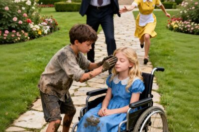 “I’ll put mud in your eyes and you’ll see again,” the cleaning lady’s son told a billionaire’s blind daughter. What happened next left everyone speechless.