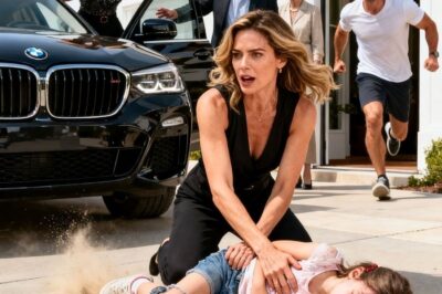 At my parents’ house, my 6-year-old daughter was playing in the yard when I suddenly heard a loud bang. Rushing outside, I froze — my sister had nearly run her over. She stormed out of the car, furious, and began dragging my unconscious daughter out of the way, shouting, “Keep your brat away from my car! Look what she did!” I ran to help, but before I could reach my child, my parents rushed to comfort my sister instead. “Honey, what happened? Why are you so upset?” my father asked, while my mother shot me a look of pure disgust. “Look at what your daughter caused. Just go away.” My sister, still shaking with rage, started toward me, her hand raised. But before she could strike, my husband came outside — and the moment he saw what had happened to our little girl, what he did next left everyone speechless.