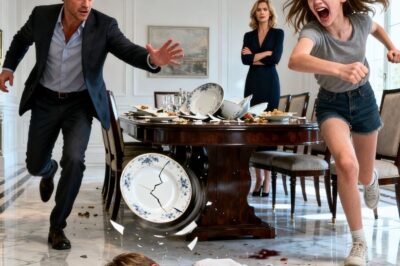 My stepdaughter threw a dinner plate at my son’s h3a.d and screamed, “I’m on my period.” as an excuse. When I asked my girlfriend to discipline her, she sighed and said, “It’s a woman thing. I don’t expect you to understand.” I stayed silent. That was 7 months ago. Yesterday, her daughter was ar//re?sted for @ss//au?lt,ing another one…