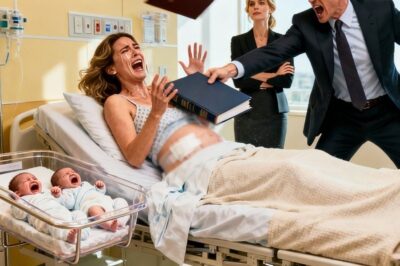 Hours after our twins were delivered by C-section, he and his mistress served me divorce papers. “I’m done pretending,” he sneered, thinking I was broken and powerless. The next morning, his key card was declined at the CEO elevator. He was still raging when the doors opened—revealing me inside. That was the moment his anger turned into pure terror.