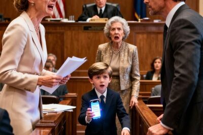 My Husband Said, “I’m Taking The Dog – You Get The Kid.” His Mom Laughed, “At Least The Dog’s Trained.” On Court Day, My Son Walked To The Judge… And Said, “Mom, Can I Read What Dad Texted Me Last Night?” The Judge …