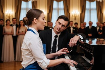He ordered the maid to play the piano in front of everyone to humiliate her — but when she began, no one expected what happened.