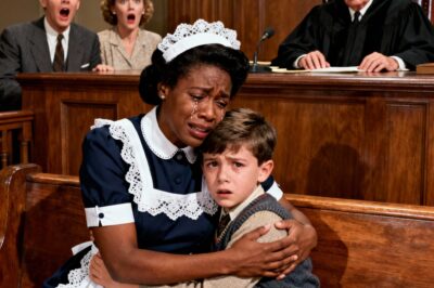 “A humble maid who had spent years serving a powerful millionaire family was suddenly accused of stealing an invaluable piece of jewelry. She was taken to court without a lawyer, humiliated before the entire world, and left completely alone against the power of the rich. Everyone assumed she was guilty, because the word of the powerful carried more weight than her tears or her truth.