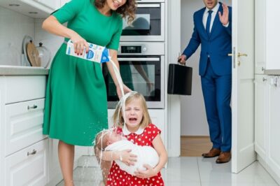 The stepmother spilled milk on the little girl… Then the millionaire shouted: “ENOUGH!”