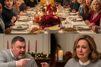 My husband slapped me in front of his entire family on Thanksgiving… but then my daughter Emma stepped forward with her tablet and said five words that silenced the whole room and made my husband turn pale with terror…