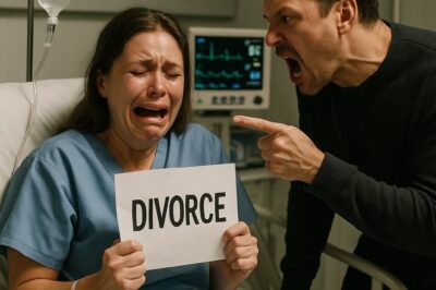 A husband asked his wife to sign the divorce papers while she was in the hospital, but he never thought he would be the one left behind