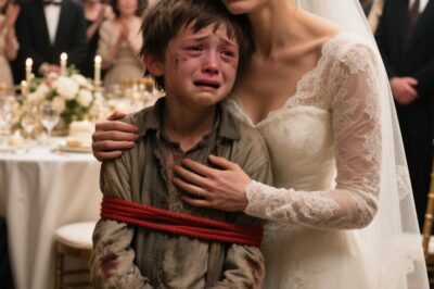 While ordering food at a lavish wedding, a young boy froze, recognizing the bride as his long-lost mother. The groom’s decision brought tears to the eyes of all the guests.