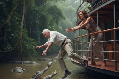 “Go Down to the River with the Crocodiles,” My Daughter-in-Law Whispered, Pushing Me into the Amazon. My Son Just Looked at Me and Smiled. They Thought My $2 Billion Was Theirs. But Later That Day, When I Came Home… I Was Sitting in the Chair Waiting…