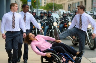 “Move, Cripple!” – Bullies Tripped a Disabled Girl at the Bus Stop, Then 99 Bikers Arrived…