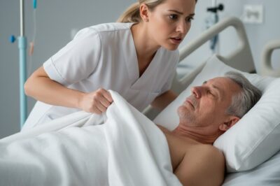 A young nurse was taking care of a man in a coma, thought her patient was just a stranger but one day, when she removed the blanket, she was completely stunned by what she discovered…