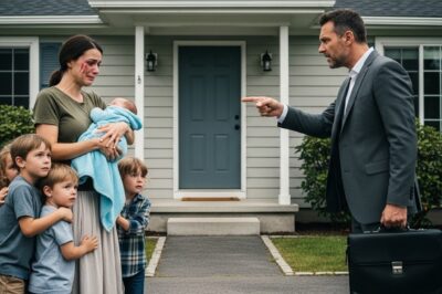 “He Kicked His Wife and Five Kids to the Curb — Years Later, Returning to His Abandoned Mansion, What He Discovered Made His Jaw Drop”