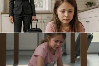 I Came Back From My Trip a Day Early… and Found My Nine-Year-Old Daughter Alone at Home, on Her Knees in the Kitchen, Scrubbing the Floor With a Rag Because My In-Laws Thought She “Needed to Be Punished.”