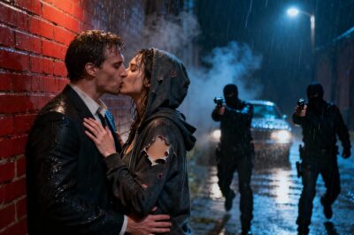 “Stand still, don’t say anything, you’re in danger.” The homeless girl pulled the tycoon into a corner and kissed him to save his life — and the ending…