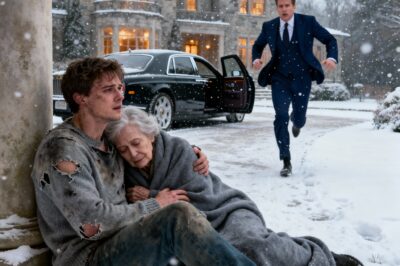 Millionaire Freezes When He Sees His Mother Leaning on a Homeless Young Man — He Runs Toward Them…