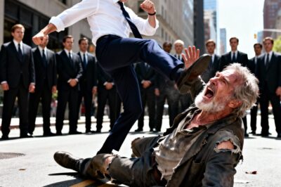 MILLIONAIRE’S SON KICKED AN ELDERLY MAN — without knowing it was his FATHER IN DISGUISE testing his CHARACTER… “Useless old man, get out of the way.”